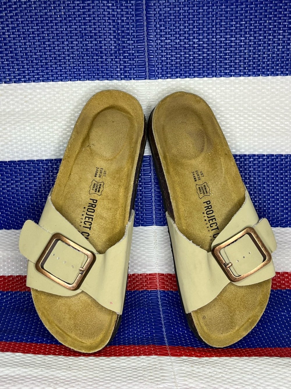 Women’s Project Cloud Birkenstock Style Madrid Big Buckle Comfort Slides Sandals - Picture 9 of 14